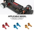 thumbnail image 1 of maskred RCGOFOLLOW 1/10 Alliage d'Aluminium Durable Moyeu de Direction Bloc de Direction pour LC Racing PTG-2 RC Voiture Pièce Rouge, 1 of 6