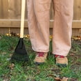 thumbnail image 5 of Expert Gardener 8-inch Wood and Poly Shrub Leaf Rake, 5 of 12