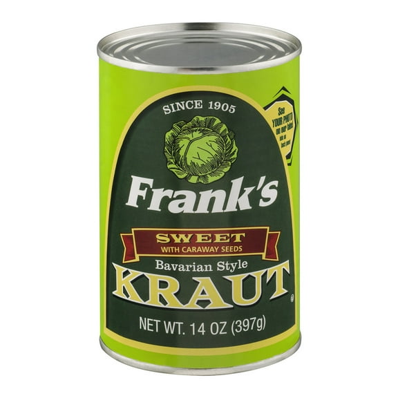 Frank's Bavarian Style Sauerkraut, 14 oz, Can