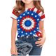 thumbnail image 5 of Odeerbi Chicos Niñas 4 de Julio Camiseta Manga Corta Día de La Independencia Camiseta Gráfica, 5 of 6