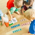 thumbnail image 3 of Wooden Blocks Spelling Game Crossword Puzzle Alphabet Puzzles Blocks for Age 3 4 20pcs Small Blocks, 3 of 9