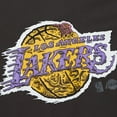 thumbnail image 5 of Men's Mitchell & Ness  Black Los Angeles Lakers Hardwood Classics Deconstructed T-Shirt, 5 of 5