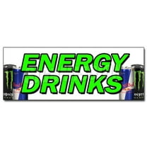 12" ENERGY DRINKS DECAL sticker iced ice cold refreshing red bull monster amp