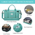 thumbnail image 3 of Gynky Travel Duffle Bag Weekender Bags for Women with Shoe Compartment Carry on Overnight Bag Gym Duffel Bag with Wet Pocket Hospital Bags for Labor and Delivery, 3 of 8