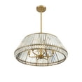 thumbnail image 4 of Pyramid 6-Light Pendant in Warm Brass, 4 of 5