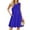 Blue, variant on Pleated Tank Dresses for Women Fashion Summer Sleeveless Sundress Casual Beach Dress with Pockets