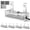 White-13.4"-4 Pack, variant on Under Desk Cable Management Large 16" Box For Table Thickness Up To 3" Wire Cord Organizer With Clamp No Drill (black)