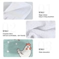 thumbnail image 5 of Chicken Pattern Hand Towels 2 Pack Quick Dry Velvet Soft with Velcro Kitchen Bath 14x18in, 5 of 7