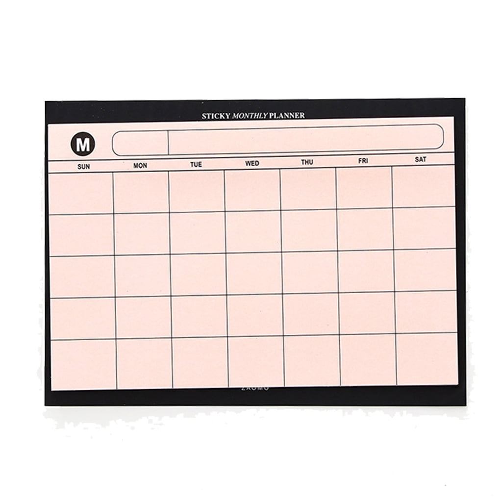 HESITONE Tabletop Planning Pad 6'' x 4.4'' Do List Notepad Daily Schedule  Book Weekly Monthly Calendar Undated Tear-Off Sheets - Walmart.com