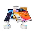 thumbnail image 6 of Rulwuck Wireless Induction Audio Bluetooth Speaker 5in1 Phone Holder Emergency Rechargeable (3000mAh) with Colorful Ambient Light 300° Foldable for Tablet iPhone Android, Gifts for Men Women,white, 6 of 7