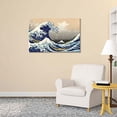 thumbnail image 3 of wall26 - The Great Wave Off Kanagawa by Hokusai - Canvas Art Wall Decor- 24"x36", 3 of 5