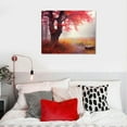 thumbnail image 4 of JRXY Canvas Wall Print Art for Living Room Modern Home Decor Fantasy Autumn Forest Canvas Framed Wall Artwork Colorful Wall Decor Painting Gallery-Wrapped Giclee Art Ready to Hang 20x16in, 4 of 4