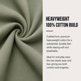 thumbnail image 5 of 5-Pack Men's Oversized Heavyweight Cotton Crew Neck Short Sleeve Tshirts Loose Fit Tops (S-3XL), 5 of 7