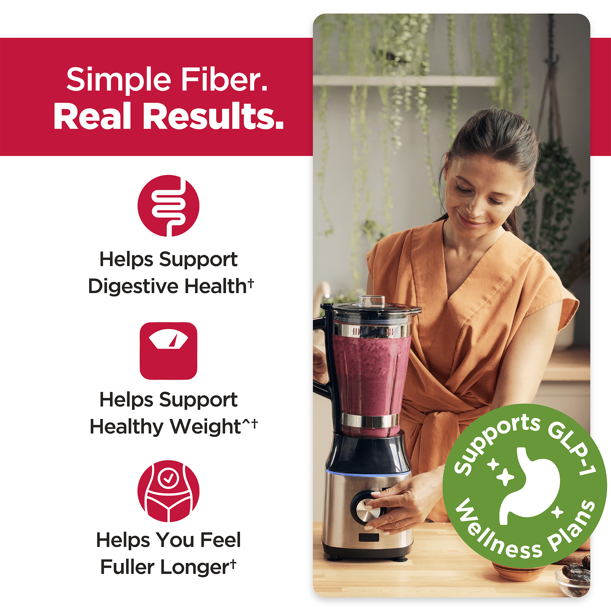 Konsyl Daily Psyllium Fiber Powder, 1 Single Ingredient for Digestive Health, Zero Sugar, 60 Serv.