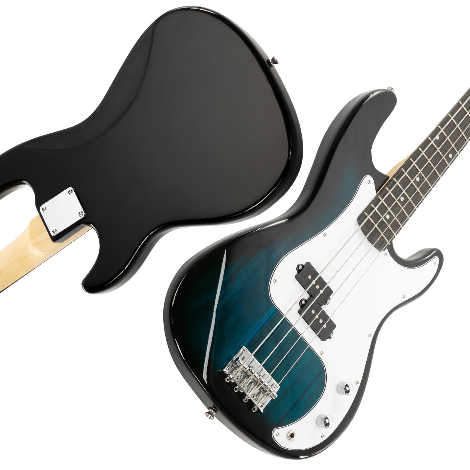 Zimtown 4-String Bass Guitar Kit with Bag, 20W Amp and More,Blue