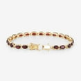 thumbnail image 3 of Garnet tennis Bracelet,Silver Gold Plated Bracelet,for Women,Gift for Women,valentine gift, 3 of 5
