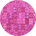 thumbnail image 1 of Ahgly Company Indoor Round Southwestern Pink Country Area Rugs, 4' Round, 1 of 4