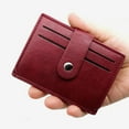 thumbnail image 6 of Wallet for Men Women RFID Blocking Slim Bifold PU Leather Front Pocket Wallets Credit Card Holder, 6 of 7