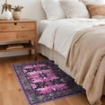 thumbnail image 3 of Wondo 2'x3' Boho Rugs for Entryway, Washable Kitchen Rugs Ultra-Thin Soft Rug, Non Slip Indoor Door Mat Stain Resistant for Bathroom Bedroom, Purple, 3 of 8