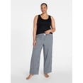 thumbnail image 2 of Joyspun Women's Poplin Sleep Pants, 30'' Inseam, Sizes XS-3X, 2 of 5
