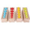 thumbnail image 2 of Juego de madera "multicolor" con piezas encajables y bloques de madera; clasificar, contar, medir, 2 of 5