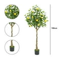 thumbnail image 2 of Ourlova Artificial Lemon Tree, 3.9ft/4.9ft Tall Lemon Plant In Pot, Lemon Fruit Tree, Pre Potted Faux Lemon Tree Artificial Potted Plants For Indoor Decor, 2 of 6
