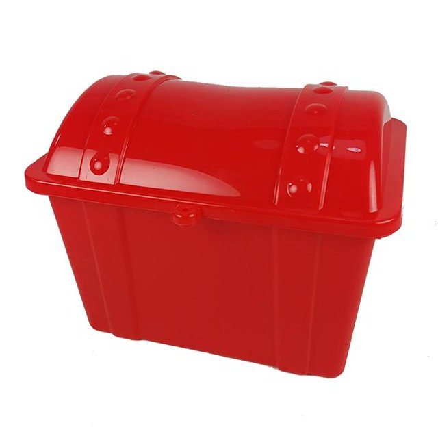 Romanoff Products ROM49702-3 Jr. Coffre au Trésor&44; Rouge - Lot de 3