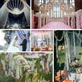 thumbnail image 4 of Ghojet Artificial Silk Wisteria Flowers,20pcs Beautiful White Artificial Silk Wisteria Flowers Hanging Rattan Bride Flowers Wedding Garland Vine Ivy Ceiling Decoration, 4 of 9
