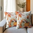 thumbnail image 5 of Fall Leaves Pillow Covers 18x18 Inch Set of 2 Maple Colors Leaf and Branch Autumn Outdoor Decorative Throw Pillow Covers Seasonal Pillowcases Rustic Farmhouse Cushion Covers for Couch Decor, 5 of 6