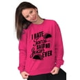 thumbnail image 3 of I Hate Tacos Said No One Ever Pun Unisex Plus Size Sweatshirt Brisco Brands 3X, 3 of 6