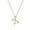 B-18K Gold, variant on Solid 925 Sterling Silver CZ Bow Choker Necklace for Women Teens Crystal Bow Pendant Necklace