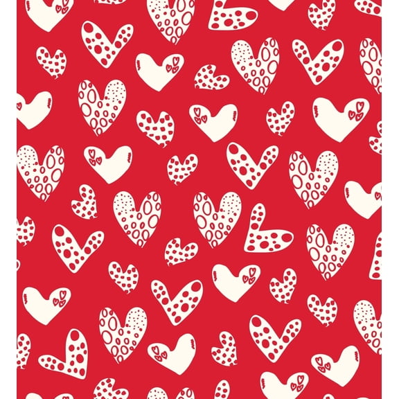 TNCT White Hearts On Red Pattern Edible Image Chocolate Transfer Sheet. Apply To Your Custom Chocolate Treats