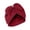 Wine, variant on Awdenio Beanies Hats Women Solid Bowknot India Muslim Ruffle Chemo Hat Headwear Wraps Turbans Beanie Cap Headwraps