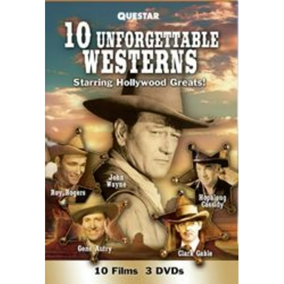10 Unforgettable Westerns 3 pk.