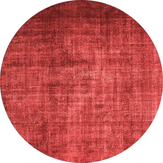 Ahgly Company Indoor Round Persian Red Bohemian Area Rugs, 7' Round
