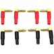 thumbnail image 2 of 8Pcs 4mm Banana Plug Speaker Wires Connector Adapter 24K Gold Plated Screw Type Pure Copper Right A, 2 of 5
