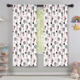 thumbnail image 5 of Blackout Kids Curtains,White Cow Dot Pattern Childrens Insulated Curtains Set Of 2,Bedroom Essentials,Toddler Room Decor 42x63in(106x160cm), 5 of 5