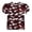 02-Red, variant on Girls Summer Camouflage Print T-shirt Kids Casual Puff Sleeve Pullover Tshirt Tunic Tee Tops Red 4-5 Years Fashion