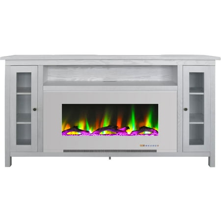 Cambridge Somerset 70 In White Electric Fireplace Tv Stand With