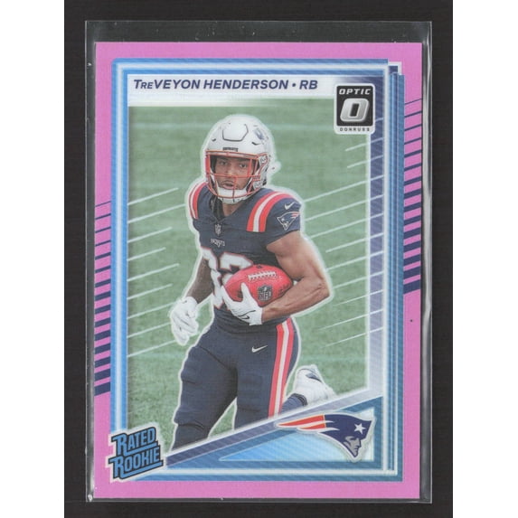 2025 Panini Donruss Optic Prizm TreVeyon Henderson #332 Pink