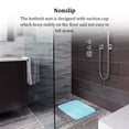 thumbnail image 3 of sweethay Alfombrilla cuadrada para baño con alfombrillas con ventosa, alfombrilla de seguridad para el suelo de la bañera con orificio de drenaje de Juegos de accesorios de baño Azul sweethay HA067135-01, 3 of 6