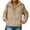 Khaki, variant on Winter Fashion Women Casual Zipper Jacket Lightweight Puffer Coat