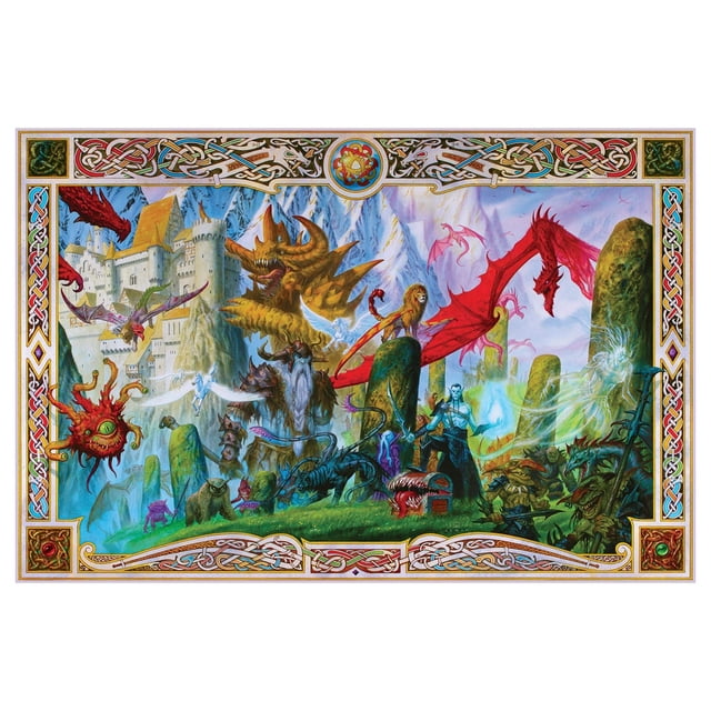 Rompecabezas Toynk Dungeon Denizens Mythical Monster 1000 piezas