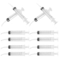 thumbnail image 1 of KEINXS 12Pcs Dog Feeding Syringe Medicine Feeding Tube Liquid Feeding Injector Food Injector(12ml), 1 of 1