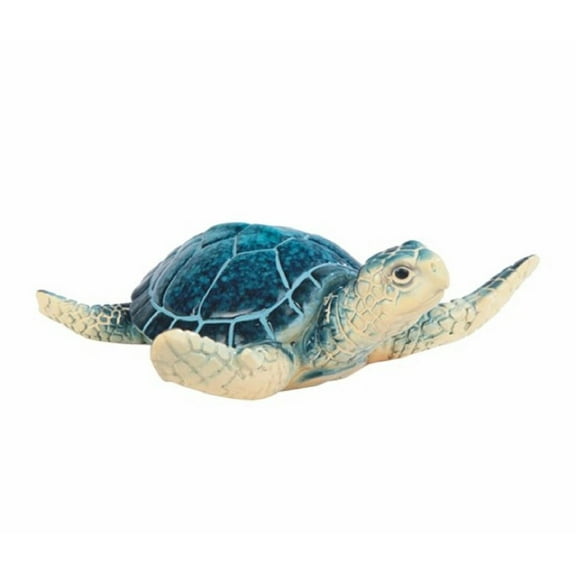 FC Design 4"W Miniature Blue Sea Turtle Statue Marine Life Decoration Figurine