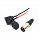 thumbnail image 1 of Battery Charger Port 3Pin Inline Connector Jack Socket For Scooter E-wheelchair Head Round Three-hole Charging Port, 1 of 5