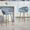 Blue, variant on Wooden Dining Chairs, SET OF 2,26'' Counter height bar stools Corduroy kitchen island counter bar stool with back,golden d base and footrest (GREY), Grey Dining Chairs,Upholstered Dining Chairs