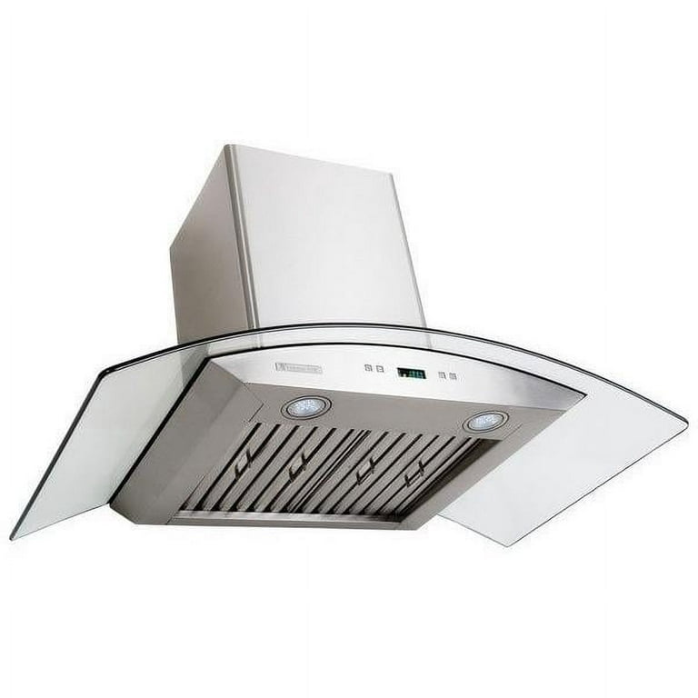 IKTCH 30 Inch Under Cabinet Range Hood with 900-CFM, 4 Speed Gesture  Sensing&Touch Control Panel, Stainless Steel Kitchen Vent with 2 Pcs Baffle  Filters,C01-30-BSS 
