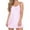 Pink, variant on Women Nightgown Spaghetti Strap Cami Sleeveless Chemise Sleepwear Sleep Dress Hot Pink XXXL