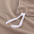 thumbnail image 5 of JML Queen Size Duvet Cover Set 3 Piece, Washed Microfiber Comforter Cover,Taupe, 5 of 5
